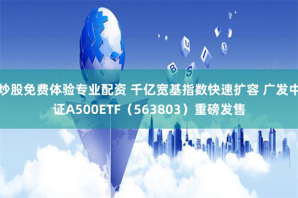 炒股免费体验专业配资 千亿宽基指数快速扩容 广发中证A500ETF（563803）重磅发售